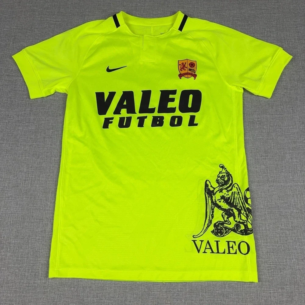 Valeo Futbol Jersey Mens Small Yellow Soccer Football Nike Dri Fit 16 Shirt